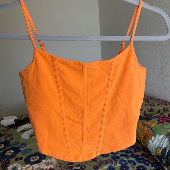 Hollister Cropped Bustier-Style Tank Top MEDIUM - Picture 5 of 9